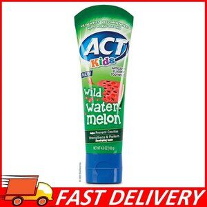 ACT Kids Anticavity Fluoride Toothpaste, Wild Watermelon, 4.6 oz.